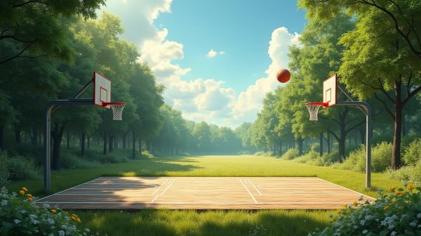 Créer un terrain de basket personnalisé pour jouer sous le ciel ouvert