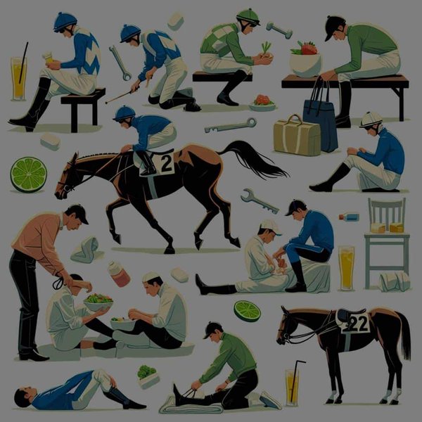 Quelles sont les techniques de récupération pour les jockeys après une course ?
